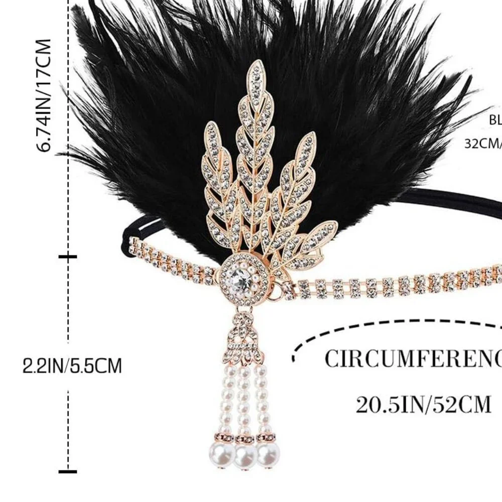 Flapper Feather Headband